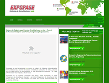 Tablet Screenshot of expopase.com